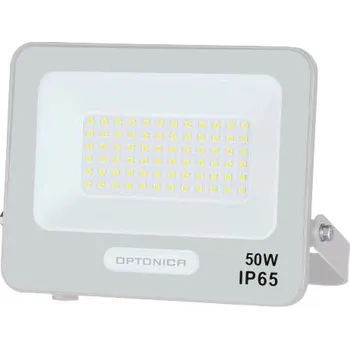 Dekorativní svítidlo Optonica LED SMD FLOODLIGHT bílé 50W 90lm/W AC180-265V 120° IP65 6000K, Studená bílá - 15cm CABLE