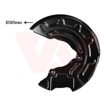 Brzdový kotouč Ochranný plech proti rozstřikování, brzdový kotouč VAN WEZEL 0359371