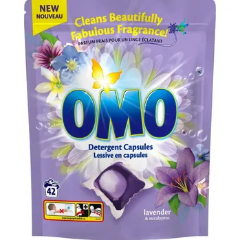 Tableta na praní Omo Kapsle na praní Universal s vůní levandule 42 ks - originál z Německa