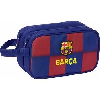 Kosmetická taška Toaletní taška FC Barcelona BARÇA, modro‑červená, 2 komory, 5 l