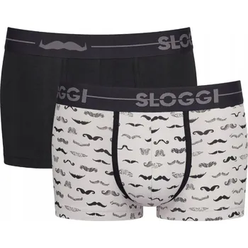 Boxerky SLOGGI MEN GO MOVEMBER HIPSTER pánské bavlněné boxerky 2 kusy S