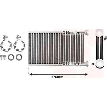 Výměník tepla Výměník tepla, vnitřní vytápění VAN WEZEL 06016701