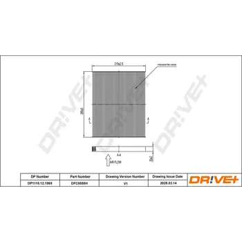 Kabinový filtr Kabinový (pylový) filtr DRIVE+ DP1110.12.1069