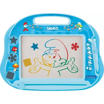 Magnetická kreslící tabulka Lexibook Magnetická vícebarevná kreslicí tabulka - Šmoulové