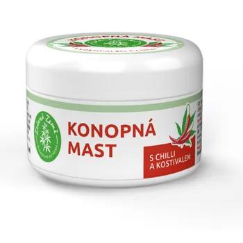 Bylinná léčivá mast Zelená Země Konopná mast s chilli a kostivalem