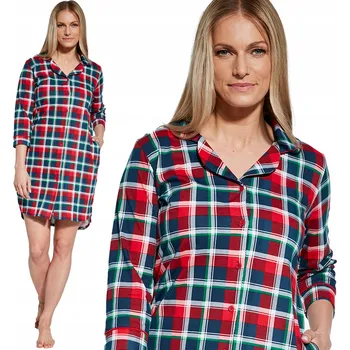 Dámská noční košile Noční košile Cornette 484/368 Britney s 3/4 rukávem nad kolena, velikost L