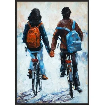 Obraz OBRAZ PLAKÁT V RÁMU 33x43 cm Pár P1354