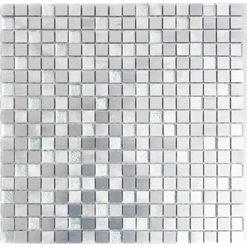 Obklad Mozaika WzorcowniaStudio 30 x 30 cm, odstíny šedé a stříbrné