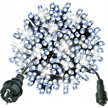 Vánoce VÁNOČNÍ OSVĚTLENÍ NA STROMEČEK 500 LED TRVALÉ SVÍCENÍ + FLASH VENKOVNÍ BLIKÁNÍ IP44 STUDENÁ BÍLÁ