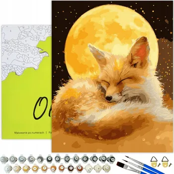 MALOVÁNÍ PODLE ČÍSEL Liška - Obrázky k Malování Podle Čísel s Rámem pro Děti