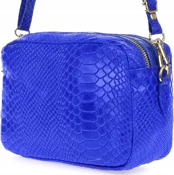 Beltimore kabelka přes rameno přírodní kůže modrá