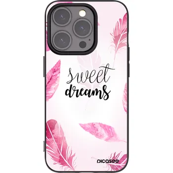 Pouzdro na mobilní telefon Picasee silikonový černý obal pro Apple iPhone 15 Pro - Sladké sny