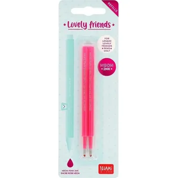 Náplně do gelového pera Legami - neonově růžová (2 kusy)
