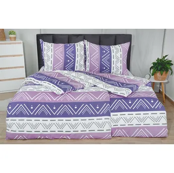 Povlečení Krepové povlečení PLUS prodloužené KOMA fialové
