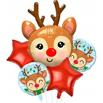 Vánoční ozdoba SADA VÁNOČNÍCH BALÓNKŮ SOB Rudolf VÁNOCE