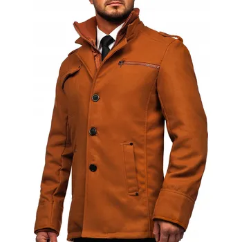 Camelový pánský kabát Denley 8856A2_S