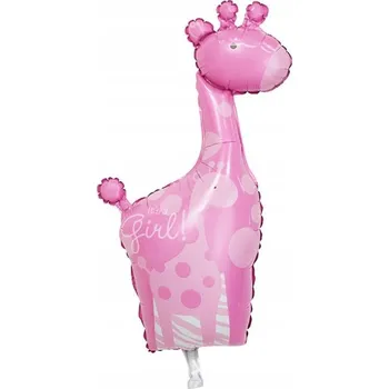 Balónek Fóliový balónek "It's a girl" Žirafa 95 cm