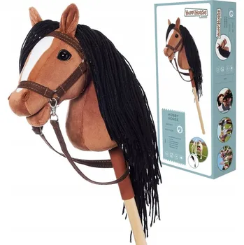 Hobby horsing Hoppihorse Hobby Horse A4 Koník na tyči + příslušenství Hnědák