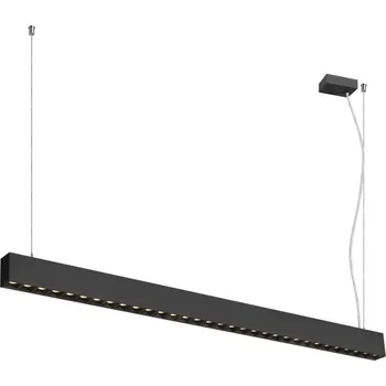 BIG WHITE (SLV) GLENOS PRO závěsné svítidlo, 1,2 m, DALI, UGR16, délka závěsu 210 cm, 3000K, 75°, černá 1010510