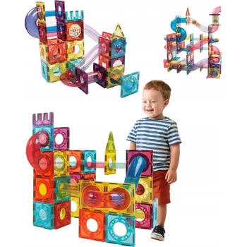 ostatní stavebnice STAVEBNICE KOSTKY KULIČKOVÁ DRÁHA 3D 72 dílů pro děti