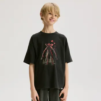 Chlapecké tričko Reserved - Tričko Stranger Things - černý - 275GS-99X - 275GS-99X-128