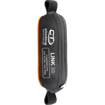 smyčka CLIMBING TECHNOLOGY Lonža s tlumičem pádu Link 20 20cm ORANŽOVÁ|ŠEDÁ