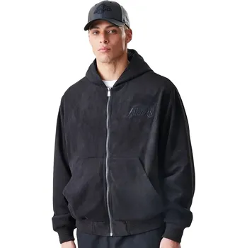 Pánská větrovka bunda New Era Suede Hooded NBA Los Angeles Lakers - Black M