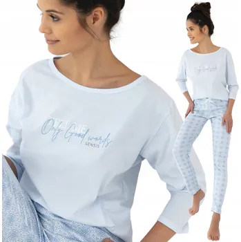 Dámské pyžamo Pyžamo Sensis Marina 3/4 S-XL S modrá