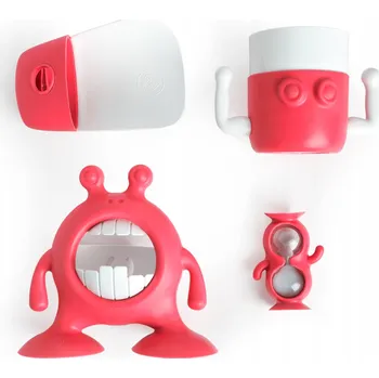 Péče o chrup SADA NA ČIŠTĚNÍ ZUBŮ, RŮŽOVÁ - PRINCE LIONHEART