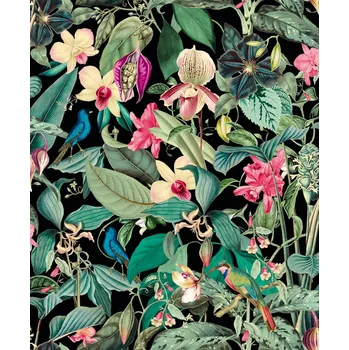 Tapeta Vliesová tapeta barevné květy 0,53 x 10,05 m / Tapety na zeď Mona 81685 Marburg