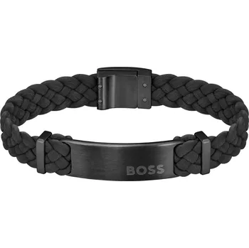 Náramek Fashion pánský semišový náramek Dylan 1580608 Hugo Boss / Délka: 17,5 cm