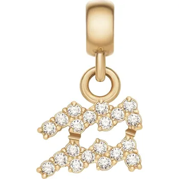 Přívěsek Pozlacený přívěsek s krystaly Vodnář Crystal Zodiac DW00400764 Daniel Wellington