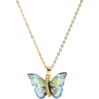 Náhrdelník Pozlacený náhrdelník s motýlkem Troli
