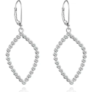 Náušnice Třpytivé stříbrné náušnice se zirkony AGUC3505 Agato