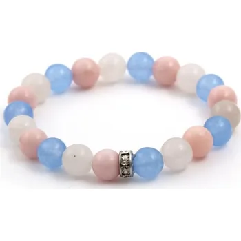 Náramek Korálkový náramek z jadeitu a nefritu MINK08/17 Agato