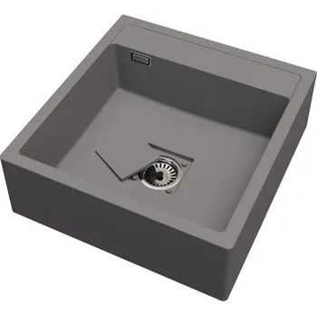 Kuchyňský dřez Granitový dřez FARMÁŘSKÝ šedý 60 x 63 x 21cm