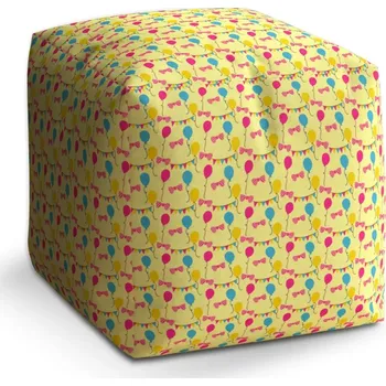 Taburet Sablio Taburet Cube Nafukovací balonky: 40x40x40 cm