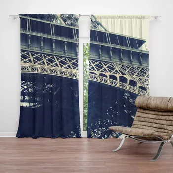 Závěs Sablio Závěs Eiffel Tower: 2ks 140x250cm