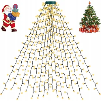 Vánoce VÁNOČNÍ OSVĚTLENÍ NA STROMEČEK 400 LED VNITŘNÍ/VENKOVNÍ BÍLÁ TEPLÁ IP44 Vodotěsné