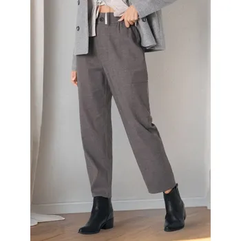 Dámské kalhoty Sinsay - Mrkvové kalhoty - šedá - 932AW-9MM - 932AW-9MM-XS-2