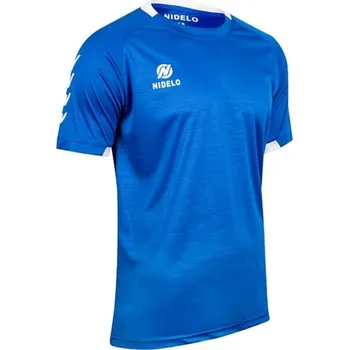 cyklistický dres Sportovní dres NIDELO PLAYER SHIRT S/S BREST XXL Modrá, Bílá