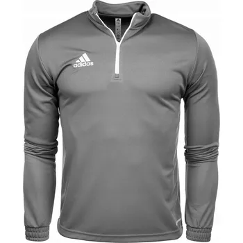 Dětská móda Dětská mikina Adidas polyester šedá, velikost 128