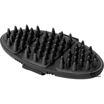 Čištění pro koně Hřbílko Waldhausen -FLEX MASSAGE COMB- - Černá