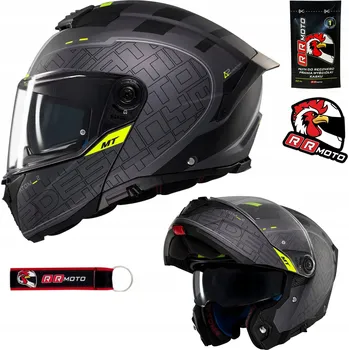 Helma na motorku MT Atom 2 SV Destiny C2 výklopná motocyklová přilba matná XL