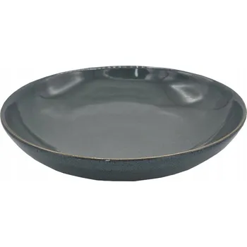 Talíř Talerz głęboki ceramiczny grafitowy 20,5 cm miska