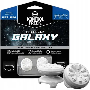 Herní konzole NÁSTAVCE / GRIPY NA PÁČKY OVLADAČE PLAYSTATION PS4 PS5 KONTROLFREEK GALAXY WHITE