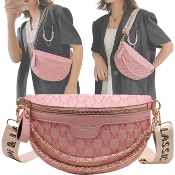 Ledvinka Imiti Ledvinka přes rameno TAŠKA, POUZDRO, LEDVINKA růžová