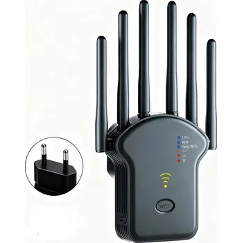 IP kamera 1200Mb/s ZESILOVAČ signálu WiFi sítě 2.4G/5G VÝKONNÝ dosah WiFi REPEATER