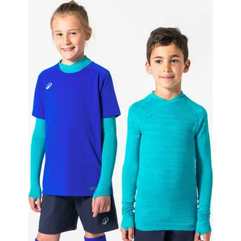 KIPSTA Dětské spodní fotbalové termotričko s dlouhým rukávem Keepdry 5-6 LET MODRÁ