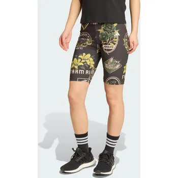 Dámské kraťasy ADIDAS Cyklistické šortky adidas X Farm ZELENÁ|ČERNÁ